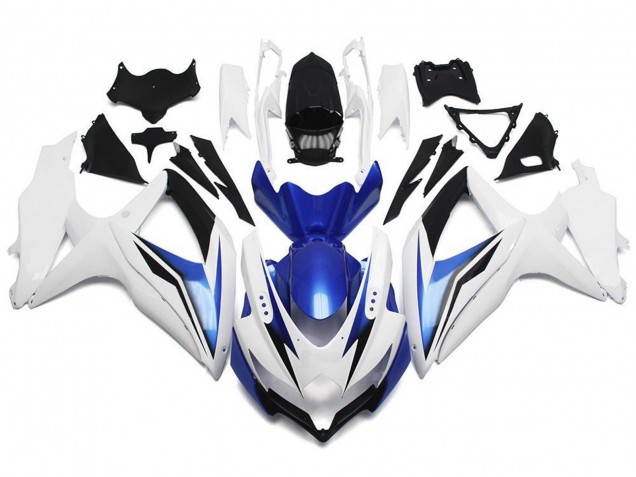 Migliori Carena Moto Suzuki GSXR 600 / GSXR 750 2008-2010 - Bianco Blu Nero