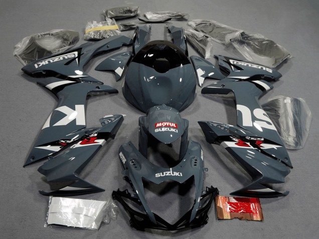 Migliori Carena Moto Suzuki GSXR 600 / GSXR 750 2011-2024 - Grigio Nardo Scuro Bianco Nero Rosso Motul