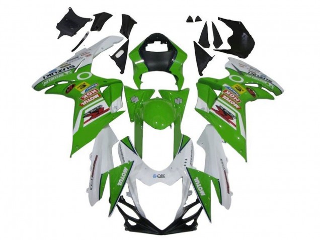 Migliori Carena Moto Suzuki GSXR 600 / GSXR 750 2011-2024 - Bianco Verde Rosso Motul