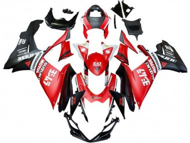 Migliori Carena Moto Suzuki GSXR 600 / GSXR 750 2011-2024 - Rosso Bianco Nero Motul