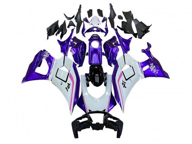 Migliori Carena Moto Yamaha YZF R7 2021-2024 - Bianco Viola Rosa