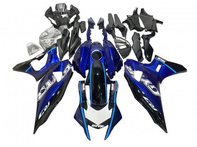 Migliori Carena Moto Yamaha YZF R7 2021-2024 - Blu Nero Azzurro Chiaro