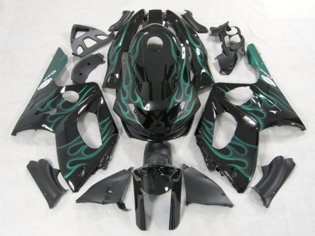 Migliori Carena Moto Yamaha YZF600R Thundercat 1996-2007 - Nero Verde Fiamma