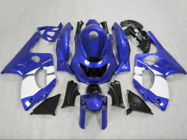 Migliori Carena Moto Yamaha YZF600R Thundercat 1996-2007 - Blu Bianco Grigio Nero
