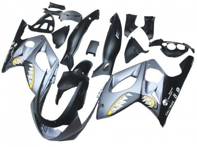 Migliori Carena Moto Yamaha YZF600R Thundercat 1996-2007 - Nero Opaco Grigio Squalo