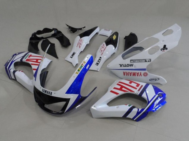 Migliori Carena Moto Yamaha YZF 1000R Thunderace 1997-2007 - Bianco Blu Rosso Fiat