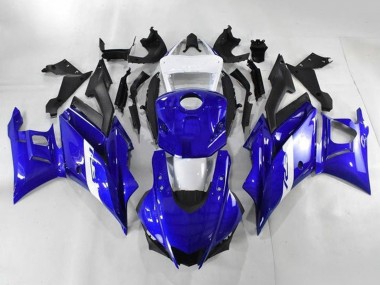 Migliori Carena Moto Yamaha YZF R3/R25 2019-2021 - Bianco Blu Nero Opaco