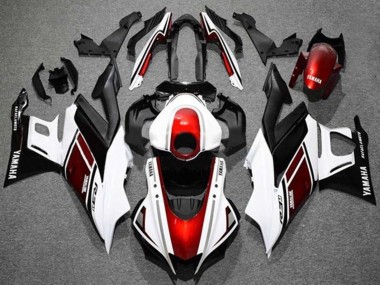 Migliori Carena Moto Yamaha YZF R3/R25 2022-2024 - Bianco Rosso Nero