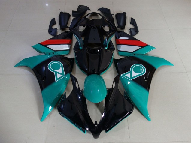 Migliori Carena Moto Yamaha YZF 1000 R1 2009-2011 - Azzurro Chiaro Nero Lucido Bianco Rosso