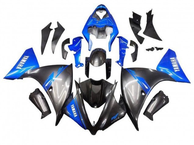 Migliori Carena Moto Yamaha YZF 1000 R1 2009-2011 - Blu Grigio Nero