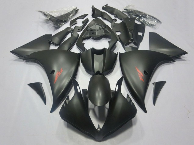 Migliori Carena Moto Yamaha YZF 1000 R1 2009-2011 - Nero Opaco Rosso Decal