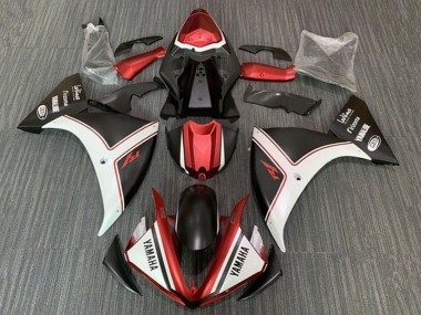 Migliori Carena Moto Yamaha YZF 1000 R1 2012-2014 - Bianco Rosso Nero