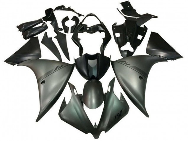 Migliori Carena Moto Yamaha YZF 1000 R1 2012-2014 - Grigio Opaco Nero Opaco