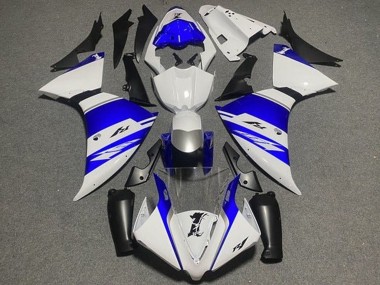 Migliori Carena Moto Yamaha YZF 1000 R1 2012-2014 - Bianco Blu Nero Argento Banda