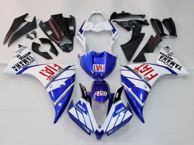 Migliori Carena Moto Yamaha YZF 1000 R1 2012-2014 - Bianco Blu Rosso Fiat