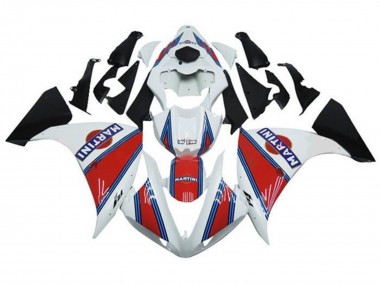 Migliori Carena Moto Yamaha YZF 1000 R1 2012-2014 - Bianco Rosso Blu Martini