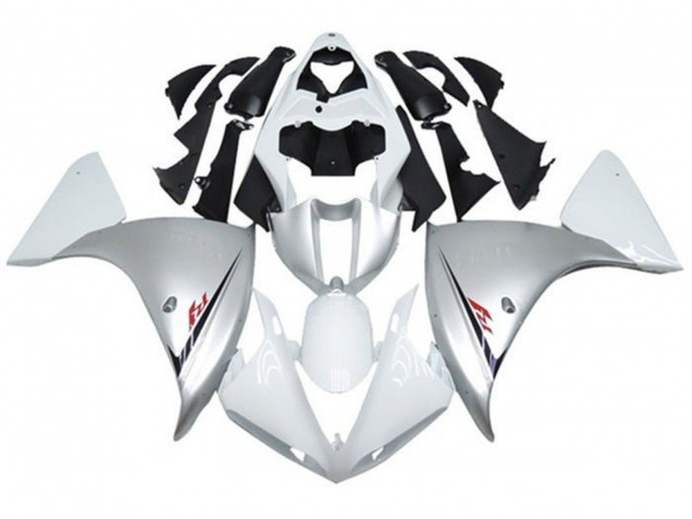 Migliori Carena Moto Yamaha YZF 1000 R1 2012-2014 - Argento Bianco