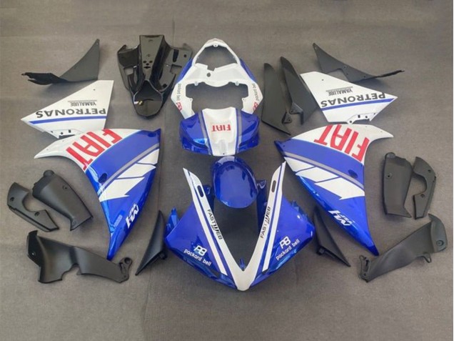 Migliori Carena Moto Yamaha YZF 1000 R1 2012-2014 - Bianco Blu Rosso Fiat