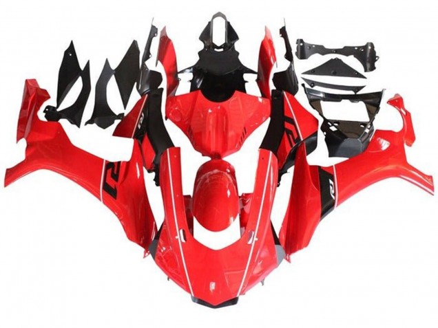 Migliori Carena Moto Yamaha YZF 1000 R1 2015-2019 - Rosso Nero Bianco Banda