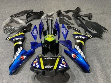 Migliori Carena Moto Yamaha YZF 1000 R1 2015-2019 - Blu Giallo Nero Squalo