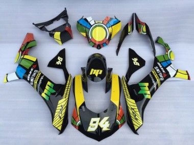 Migliori Carena Moto Yamaha YZF 1000 R1 2015-2019 - Bianco Blu Verde Giallo Rosso Ruota dei Colori 94