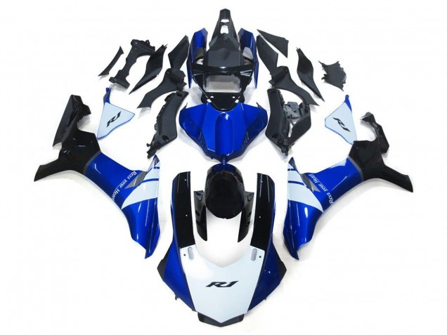 Migliori Carena Moto Yamaha YZF 1000 R1 2015-2019 - Bianco Blu Nero