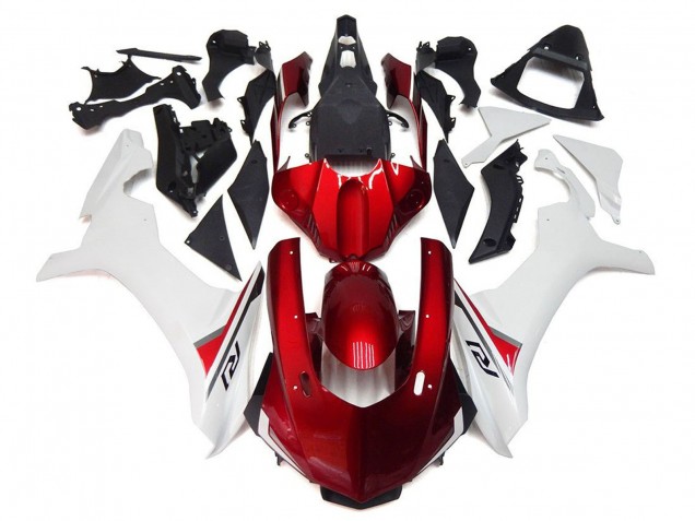 Migliori Carena Moto Yamaha YZF 1000 R1 2015-2019 - Bianco Rosso Nero