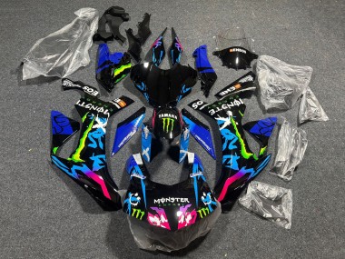 Migliori Carena Moto Yamaha YZF 1000 R1 2020-2025 - Nero Blu Rosa Mostro