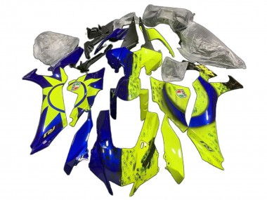 Migliori Carena Moto Yamaha YZF 1000 R1 2020-2025 - Blu Giallo Sun Moon