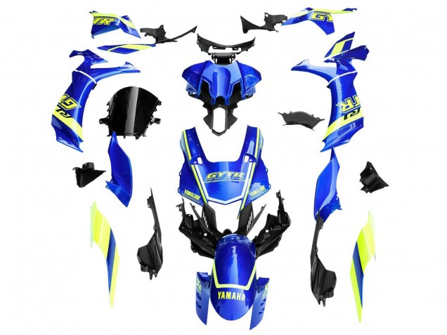 Migliori Carena Moto Yamaha YZF 1000 R1 2020-2025 - Blu Giallo Bianco GYTR