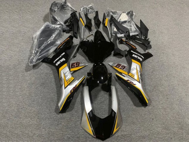 Migliori Carena Moto Yamaha YZF 1000 R1 2020-2025 - Argento Giallo Nero Lucido