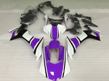 Migliori Carena Moto Yamaha YZF 1000 R1 2020-2025 - Bianco Viola Nero Lucido