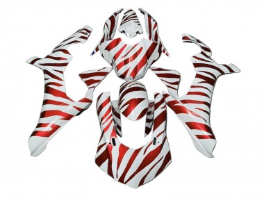 Migliori Carena Moto Yamaha YZF 1000 R1 2020-2025 - Bianco Rosso Zebra