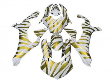 Migliori Carena Moto Yamaha YZF 1000 R1 2020-2025 - Bianco Oro Zebra