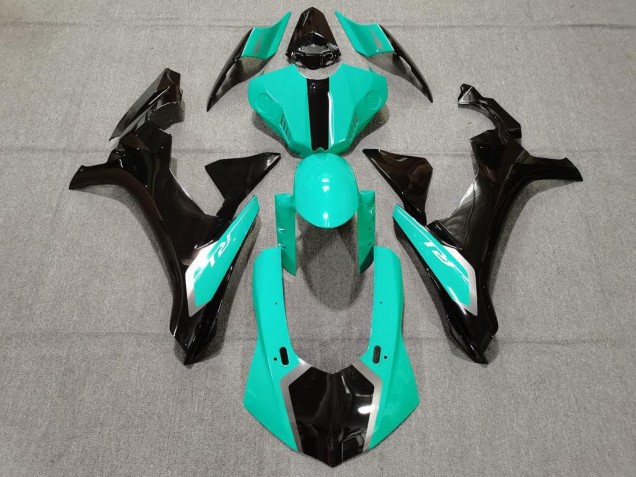 Migliori Carena Moto Yamaha YZF 1000 R1 2020-2025 - Blu Verde Acqua Nero Lucido