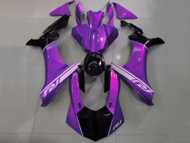 Migliori Carena Moto Yamaha YZF 1000 R1 2020-2025 - Viola Argento Nero Lucido