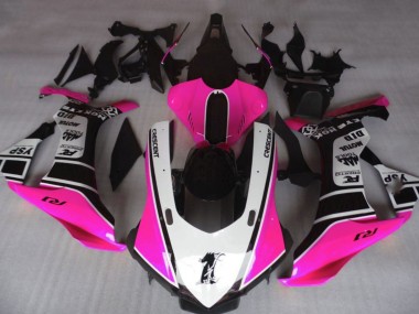 Migliori Carena Moto Yamaha YZF 1000 R1 2020-2025 - Rosa Bianco Nero Lucido