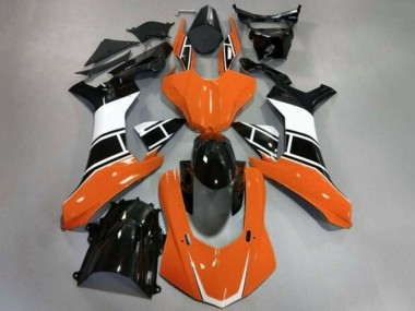 Migliori Carena Moto Yamaha YZF 1000 R1 2020-2025 - Arancia Bianco Nero Lucido