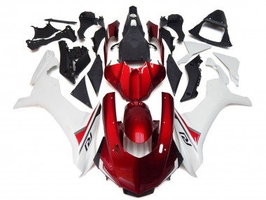Migliori Carena Moto Yamaha YZF 1000 R1 2020-2025 - Bianco Rosso Nero
