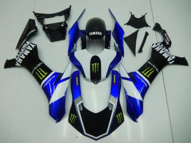 Migliori Carena Moto Yamaha YZF 1000 R1 2020-2025 - Blu Bianco Nero Verde Mostro