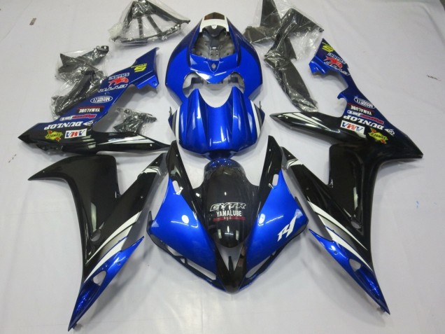 Migliori Carena Moto Yamaha YZF 1000 R1 2004-2006 - Blu Bianco Argento Nero GYTR Yamalube Dunlop