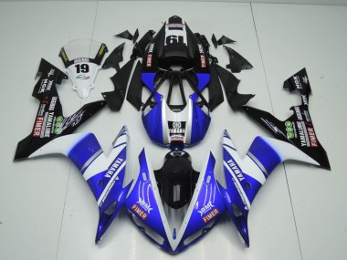 Migliori Carena Moto Yamaha YZF 1000 R1 2004-2006 - Blu Bianco Nero Fimer Yamalube