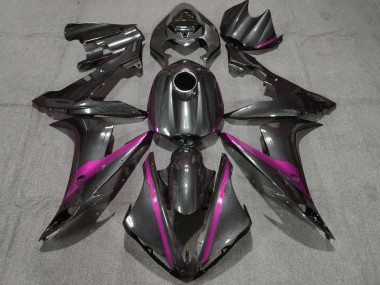 Migliori Carena Moto Yamaha YZF 1000 R1 2004-2006 - Fibra di Carbonio Stile Rosa