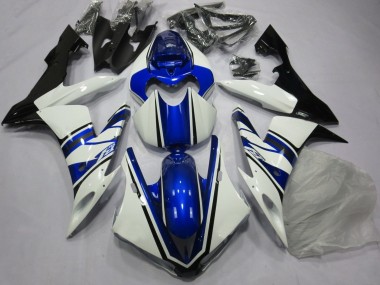 Migliori Carena Moto Yamaha YZF 1000 R1 2004-2006 - Bianco Blu Nero