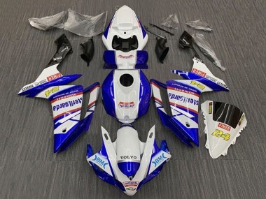 Migliori Carena Moto Yamaha YZF 1000 R1 2007-2008 - Bianco Blu Rosso Volvo Fimer Sterilgarda
