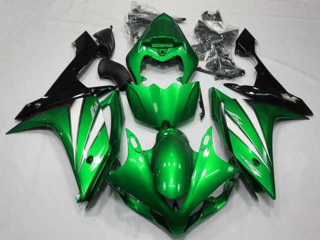 Migliori Carena Moto Yamaha YZF 1000 R1 2007-2008 - Verde Bianco Nero