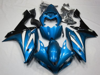 Migliori Carena Moto Yamaha YZF 1000 R1 2007-2008 - Blu Bianco Nero