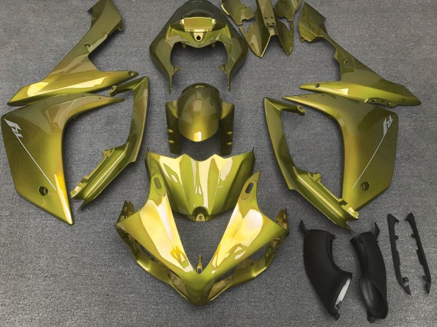 Migliori Carena Moto Yamaha YZF 1000 R1 2007-2008 - Giallo Olive