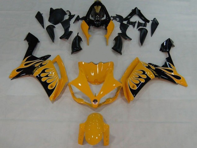 Migliori Carena Moto Yamaha YZF 1000 R1 2007-2008 - Giallo Nero Fiamma