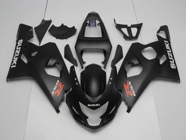 Migliori Carena Moto Suzuki GSXR 600 / GSXR 750 2004-2005 - Nero Opaco Rosso Bianco